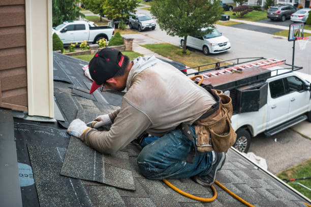 Professional Roofing technician working in Northfield, IL